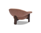Riviera Occasional Chair - Capela Clay | Dark Brown Solid Wood by Liang & Eimil