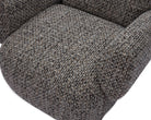 Bolton Swivel Occasional Chair - Tetru Terra | Matt Black Metal by Liang & Eimil