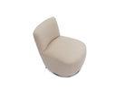 Hopper Swivel Occasional Chair - Hopper Desert | Matt Black Metal by Liang & Eimil