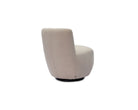 Hopper Swivel Occasional Chair - Hopper Desert | Matt Black Metal by Liang & Eimil