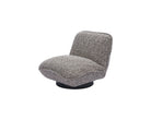 Algar Swivel Occasional Chair - Tetru Terra | Matt Black Metal by Liang & Eimil