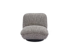 Algar Swivel Occasional Chair - Tetru Terra | Matt Black Metal by Liang & Eimil