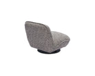 Algar Swivel Occasional Chair - Tetru Terra | Matt Black Metal by Liang & Eimil