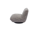 Algar Swivel Occasional Chair - Tetru Terra | Matt Black Metal by Liang & Eimil