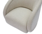 Alice Swivel Occasional Chair - Capela Sand | Matt Black Metal by Liang & Eimil