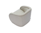 Alice Swivel Occasional Chair - Capela Sand | Matt Black Metal by Liang & Eimil