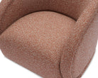Alice Swivel Occasional Chair - Capela Clay | Matt Black Metal by Liang & Eimil
