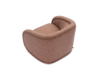 Alice Swivel Occasional Chair - Capela Clay | Matt Black Metal by Liang & Eimil