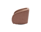 Alice Swivel Occasional Chair - Capela Clay | Matt Black Metal by Liang & Eimil