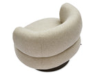 Redeo Swivel Occasional Chair - Capella Sand | Matt Black Metal Liang & Eimil
