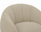 Bulpa Capella Sand Fabric & Black Steel Swivel Occasional Chair by Liang & Eimil