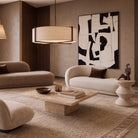 Curva Sand Chenille Chaise Sofa by Liang & Eimil