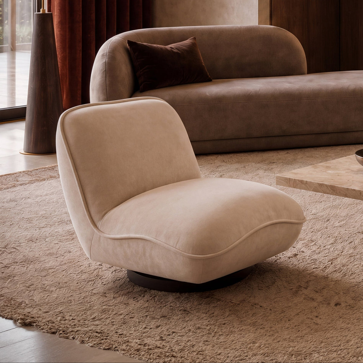 Algar Swivel Occasional Chair (Crib 5) by Liang & Eimil
