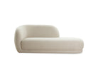 Curva Sand Chenille Chaise Sofa by Liang & Eimil