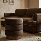 Trace Footstool - Hopper Terra | Mid Brown Oak Solid Wood by Liang & Eimil