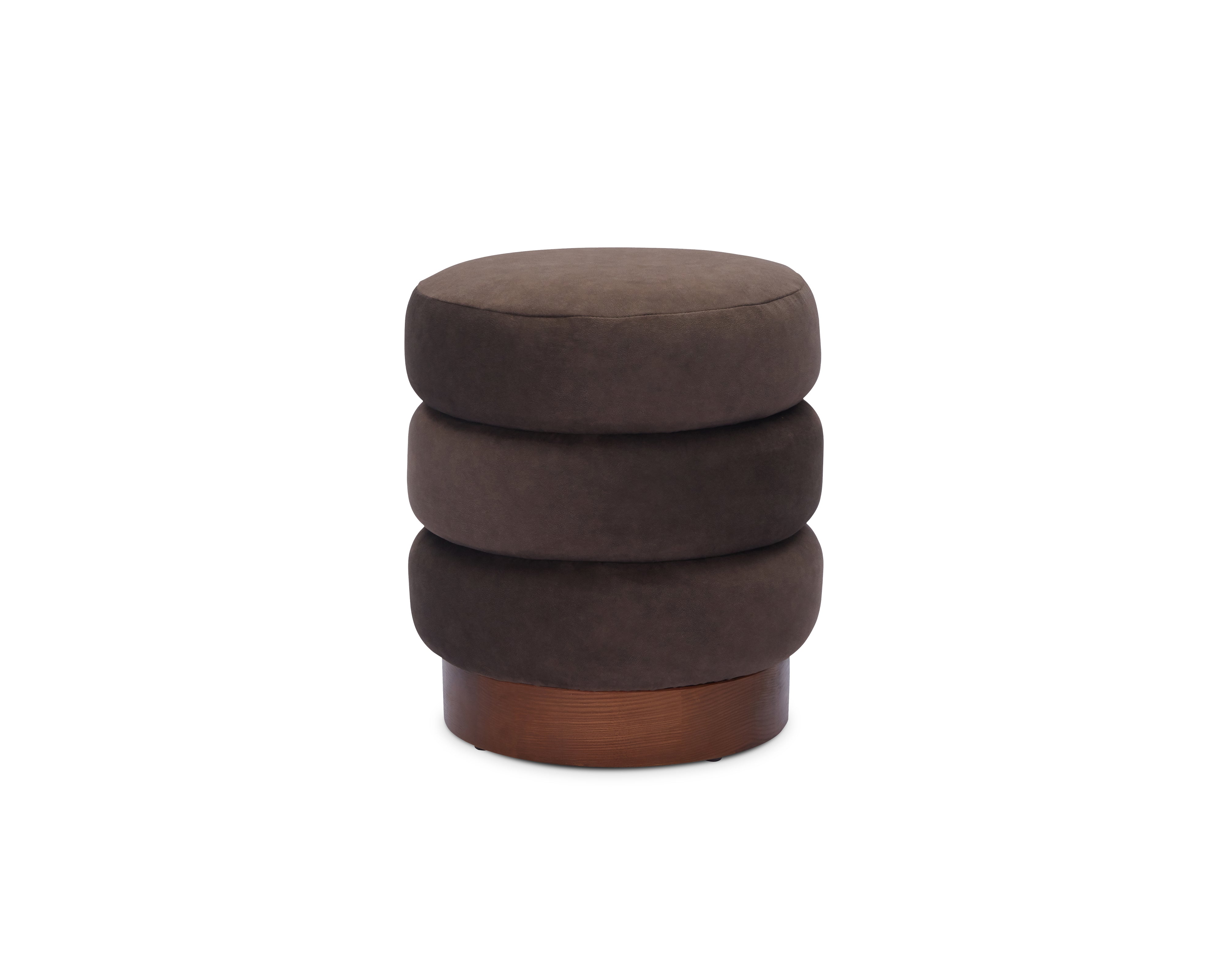 Trace Footstool - Hopper Terra | Mid Brown Oak Solid Wood by Liang & Eimil