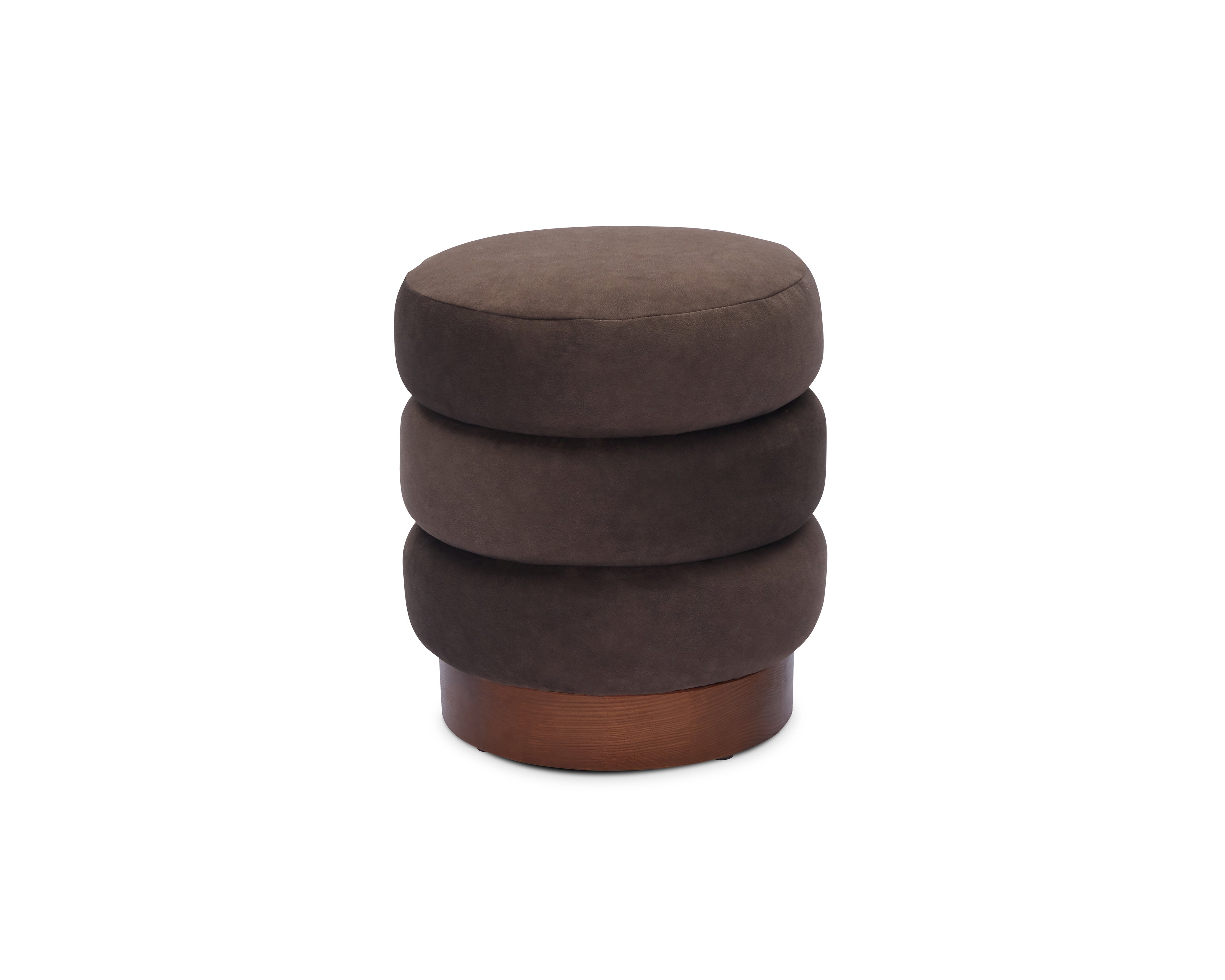 Trace Footstool - Hopper Terra | Mid Brown Oak Solid Wood by Liang & Eimil