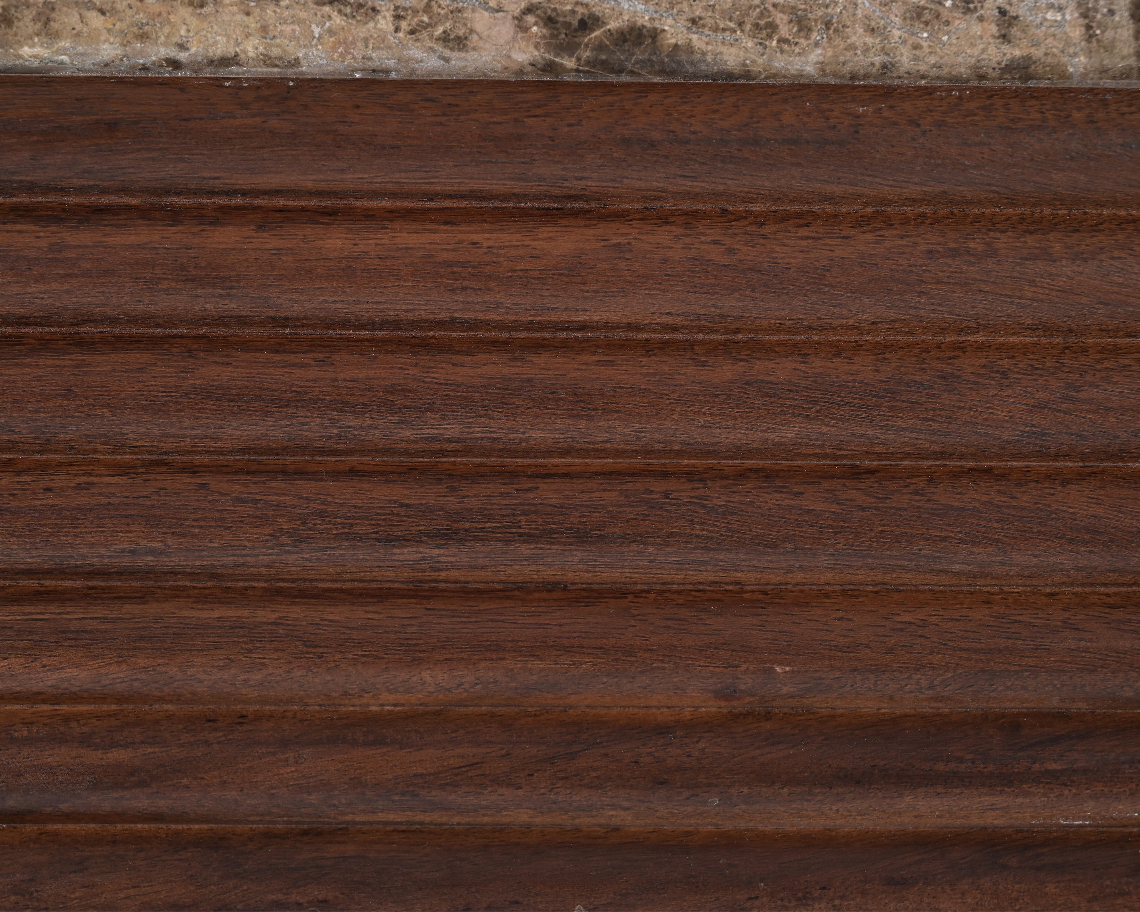 Allure Dark Brown Emperador Marble & Acacia Wood Bedside Table by Liang & Eimil
