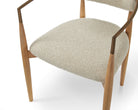 Nivelle Dining Chair - Capella Sand & Brushed Natural Wood by Liang & Eimil