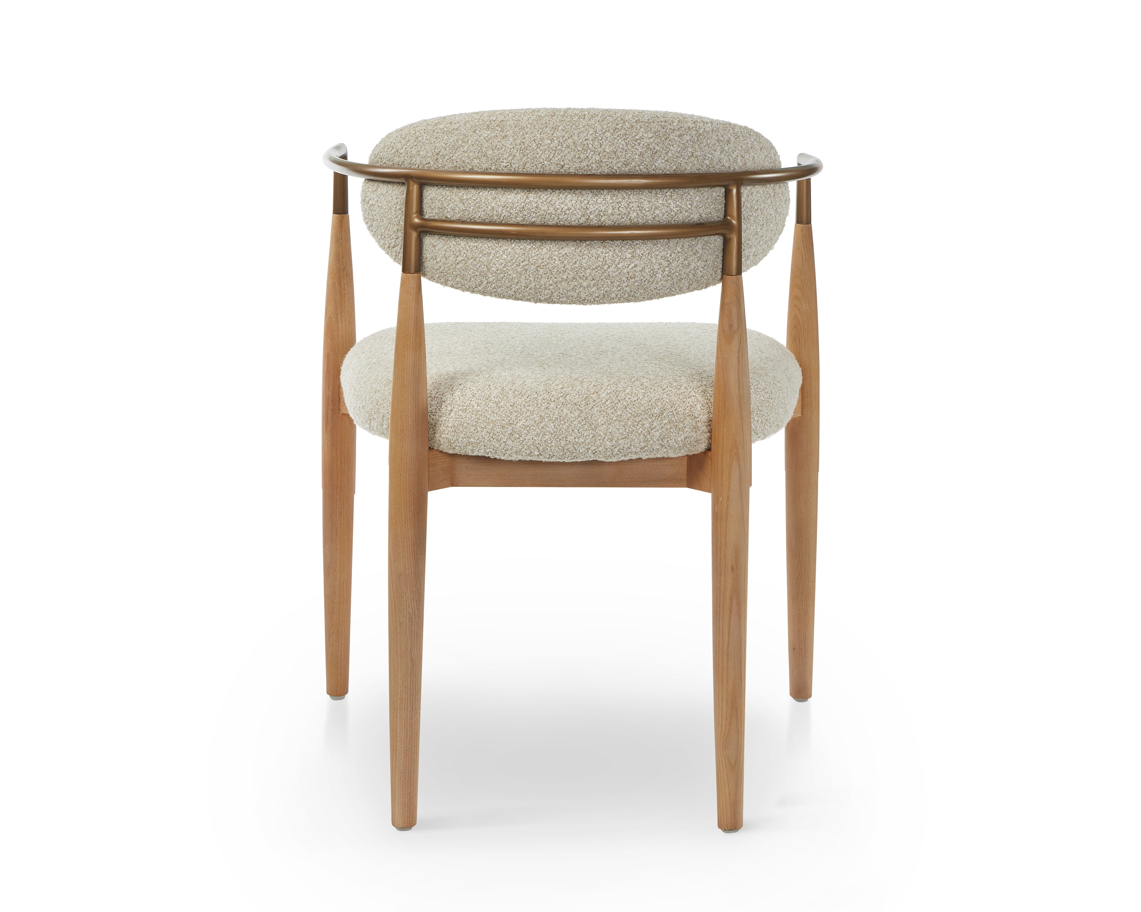 Nivelle Dining Chair - Capella Sand & Brushed Natural Wood by Liang & Eimil