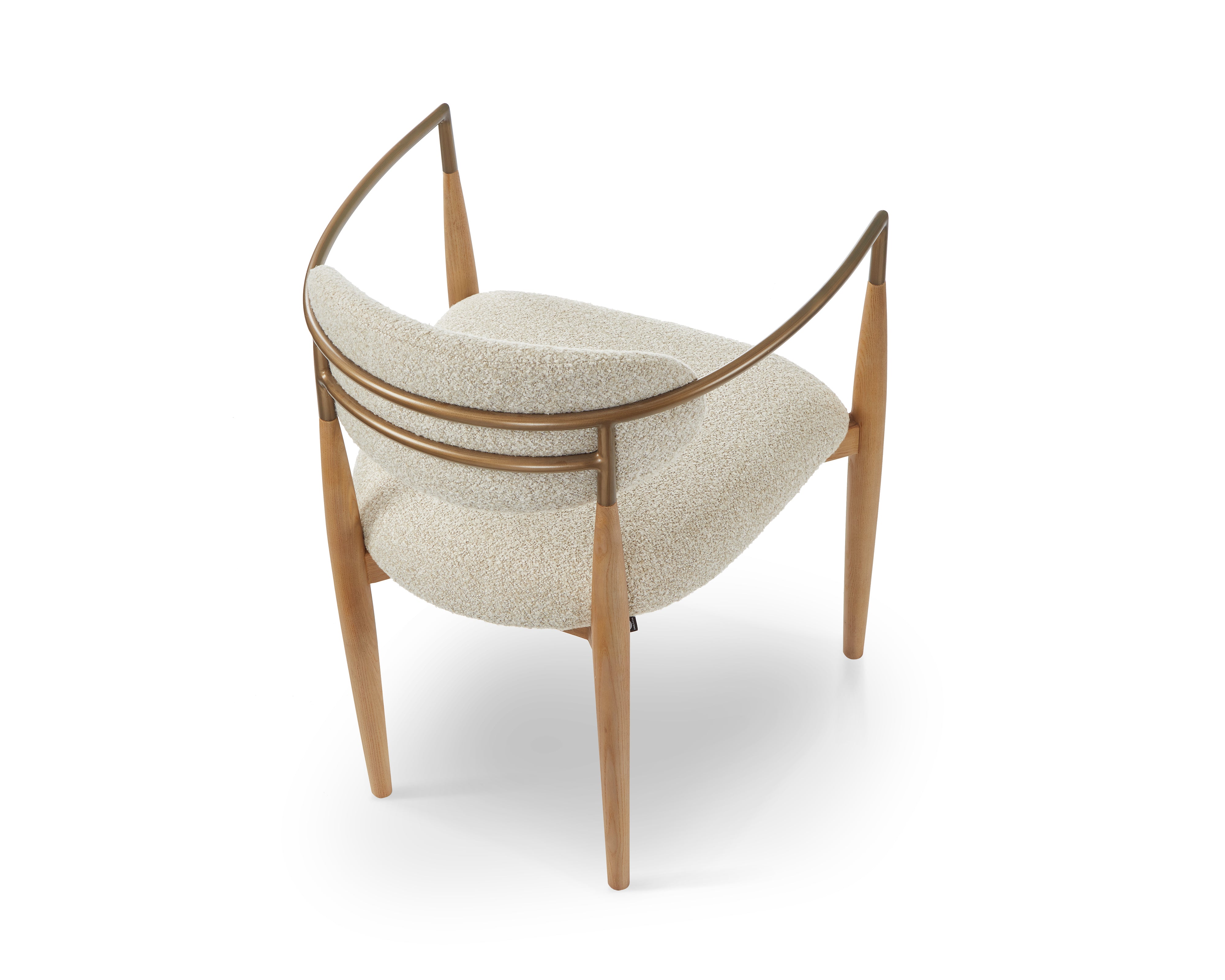 Nivelle Dining Chair - Capella Sand & Brushed Natural Wood by Liang & Eimil