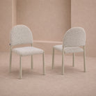 Noma Ripley Grav & Gloss Ivory Dining Chair (set of 2) by Liang & Eimil