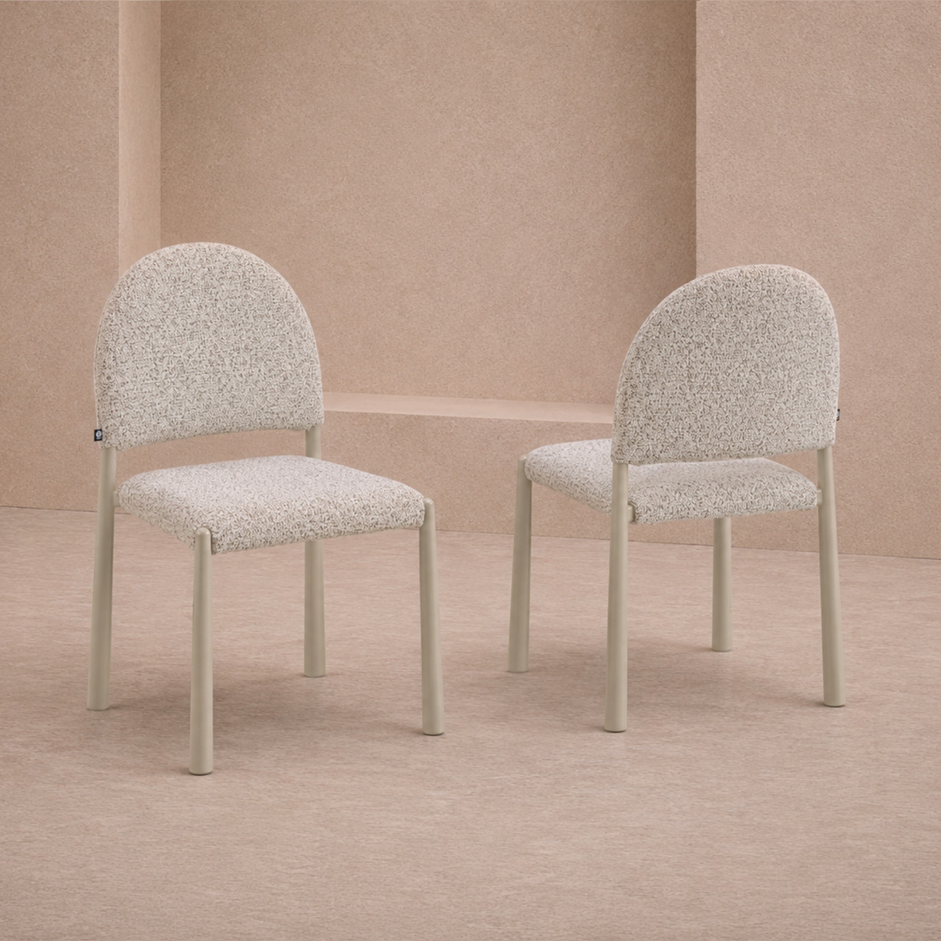 Noma Ripley Grav & Gloss Ivory Dining Chair (set of 2) by Liang & Eimil