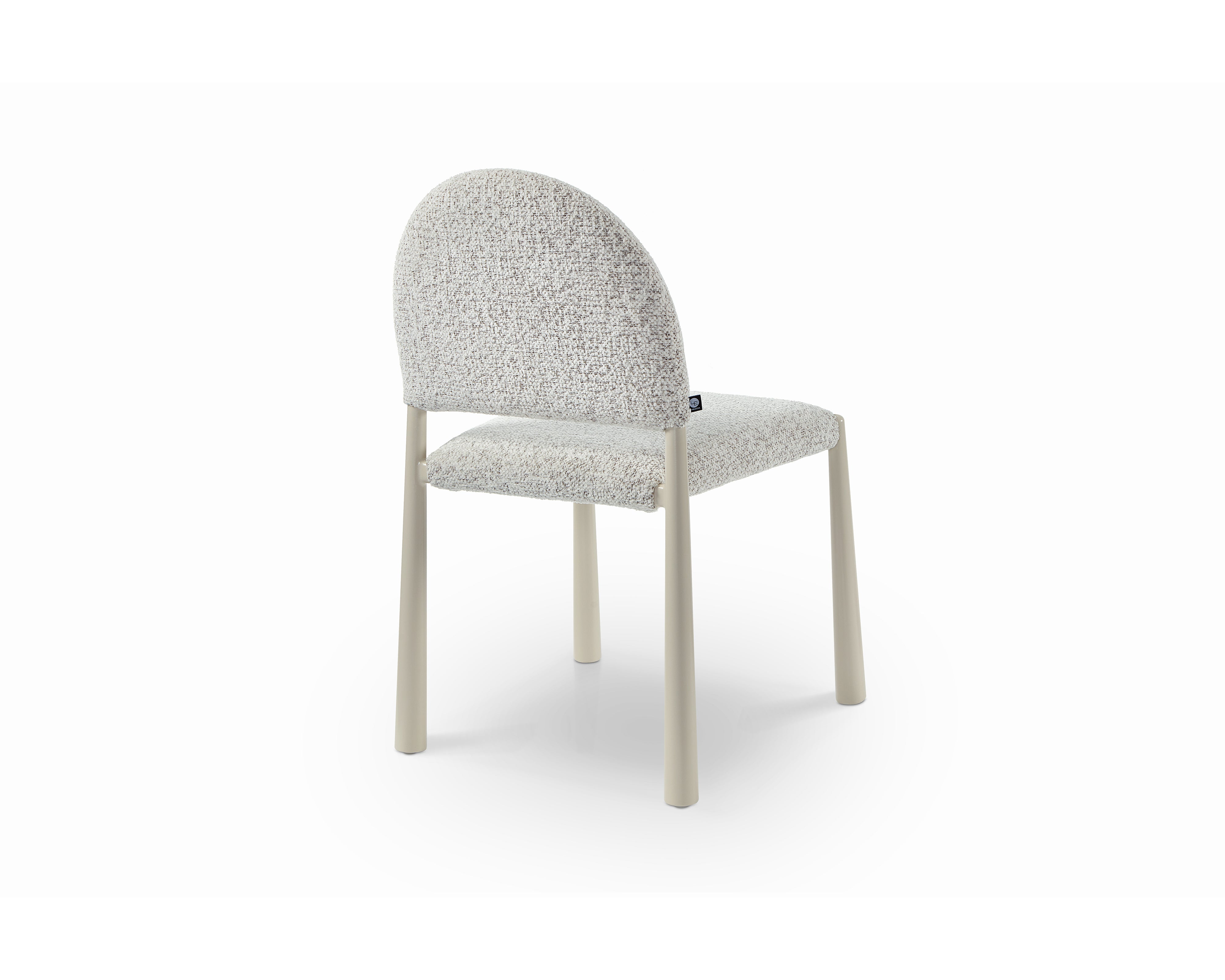 Noma Dining Chair (set of 2) - Ripley Grav & Gloss Ivory by Liang & Eimil