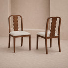 Diane Capella Sand & Brushed Brown Dining Chair (Set of 2) by Liang & Eimil