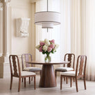 Diane Dining Chair (set of 2) - Capella Sand & Brushed Brown by Liang & Eimil