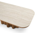Corinthian Dining Table - Travertine Marble Effect Liang & Eimil