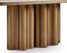 Corinthian Dining Table - Kaka Gold Natural Marble & Hairline Antique Brass by Liang & Eimil