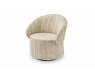 Aurelle Swivel Occasional Chair - Windsor Beige & Matt Black by Liang & Eimil
