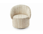 Aurelle Swivel Occasional Chair - Windsor Beige & Matt Black by Liang & Eimil