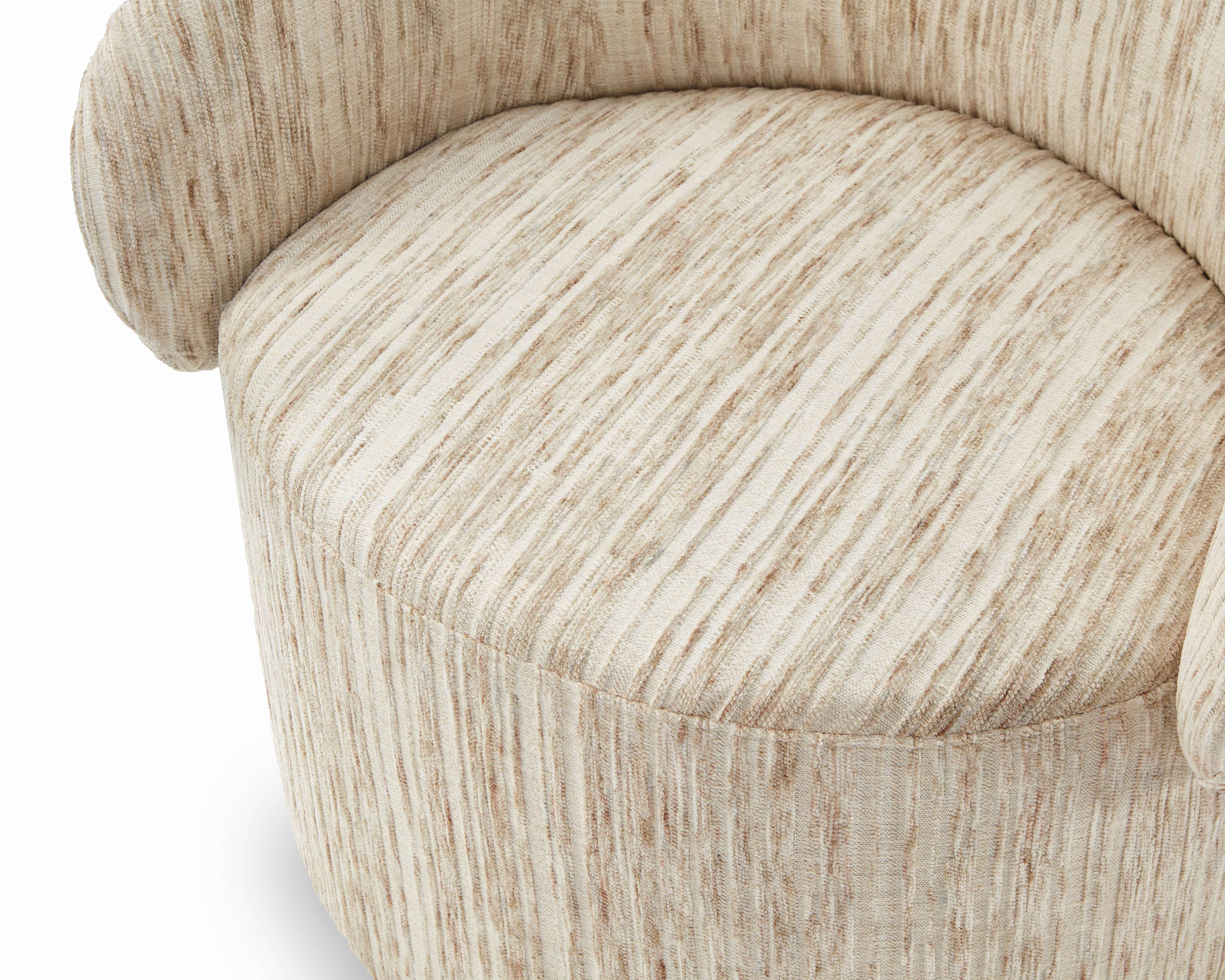 Aurelle Swivel Occasional Chair - Windsor Beige & Matt Black by Liang & Eimil
