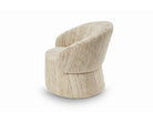 Aurelle Swivel Occasional Chair - Windsor Beige & Matt Black by Liang & Eimil