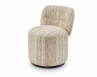 Aura Swivel Occasional Chair - Windsor Beige & Matt Black by Liang & Eimil