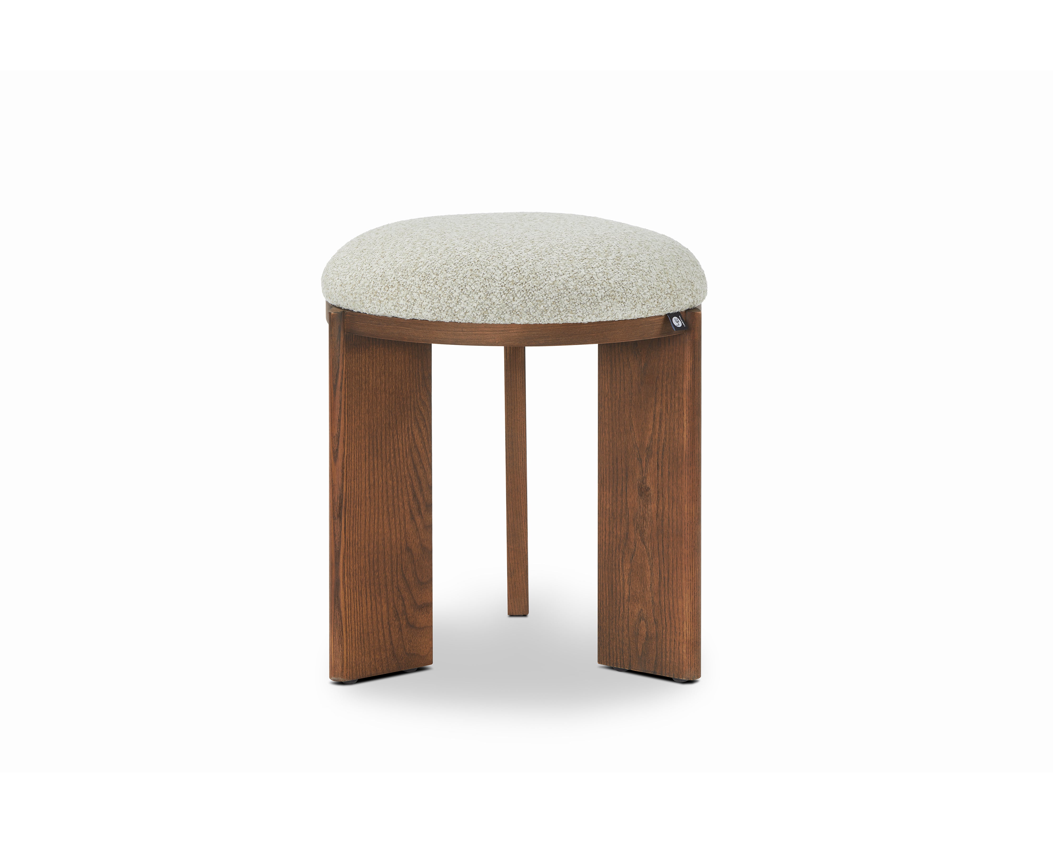 Lia Foot Stool - Capella Sand & Brushed Brown by Liang & Eimil