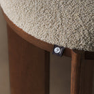Lia Foot Stool - Capella Sand & Brushed Brown by Liang & Eimil