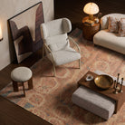 Lia Foot Stool - Capella Sand & Brushed Brown by Liang & Eimil