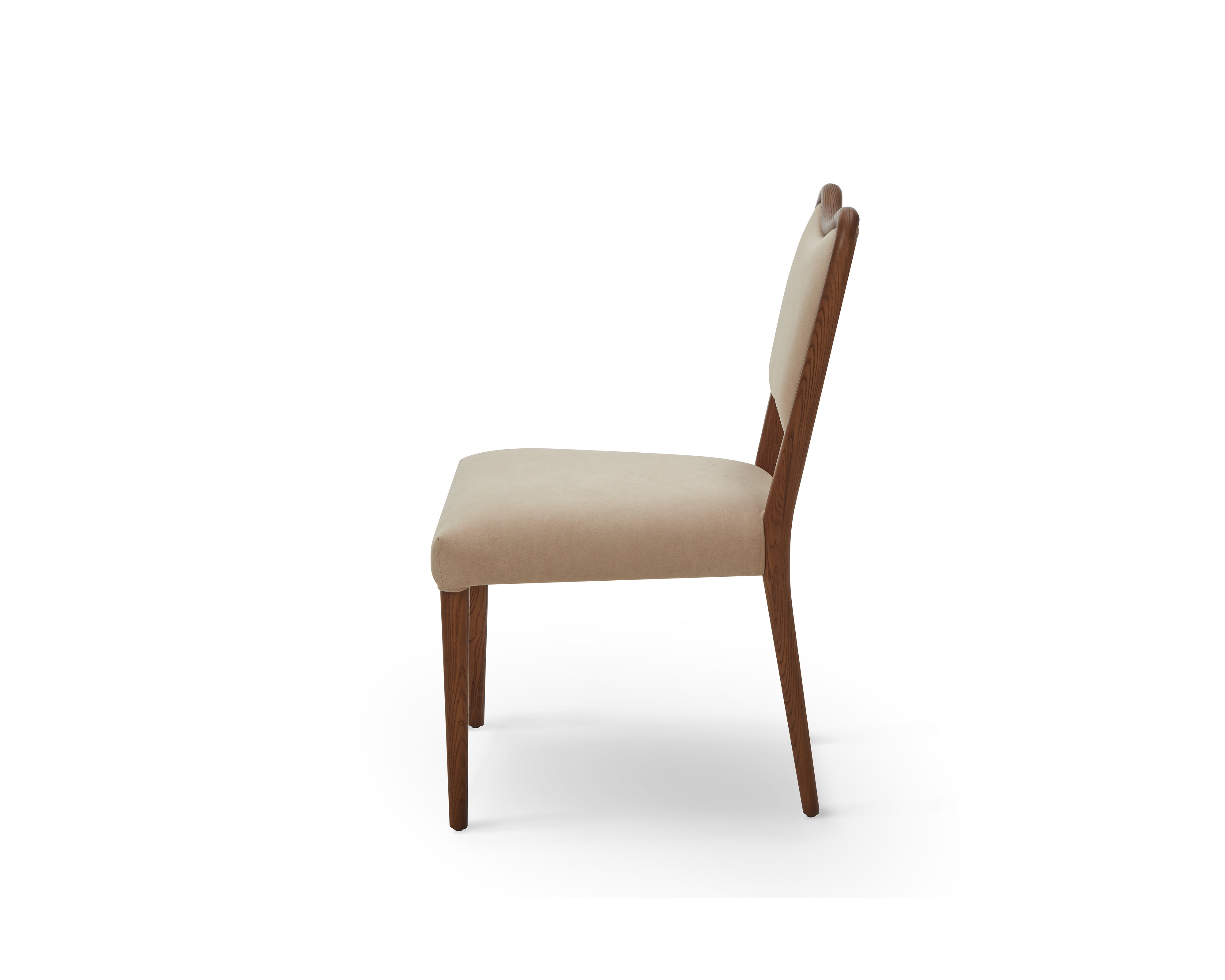 Adelaide Dining Chair - Hopper Desert & Brushed Brown Wood by Liang & Eimil