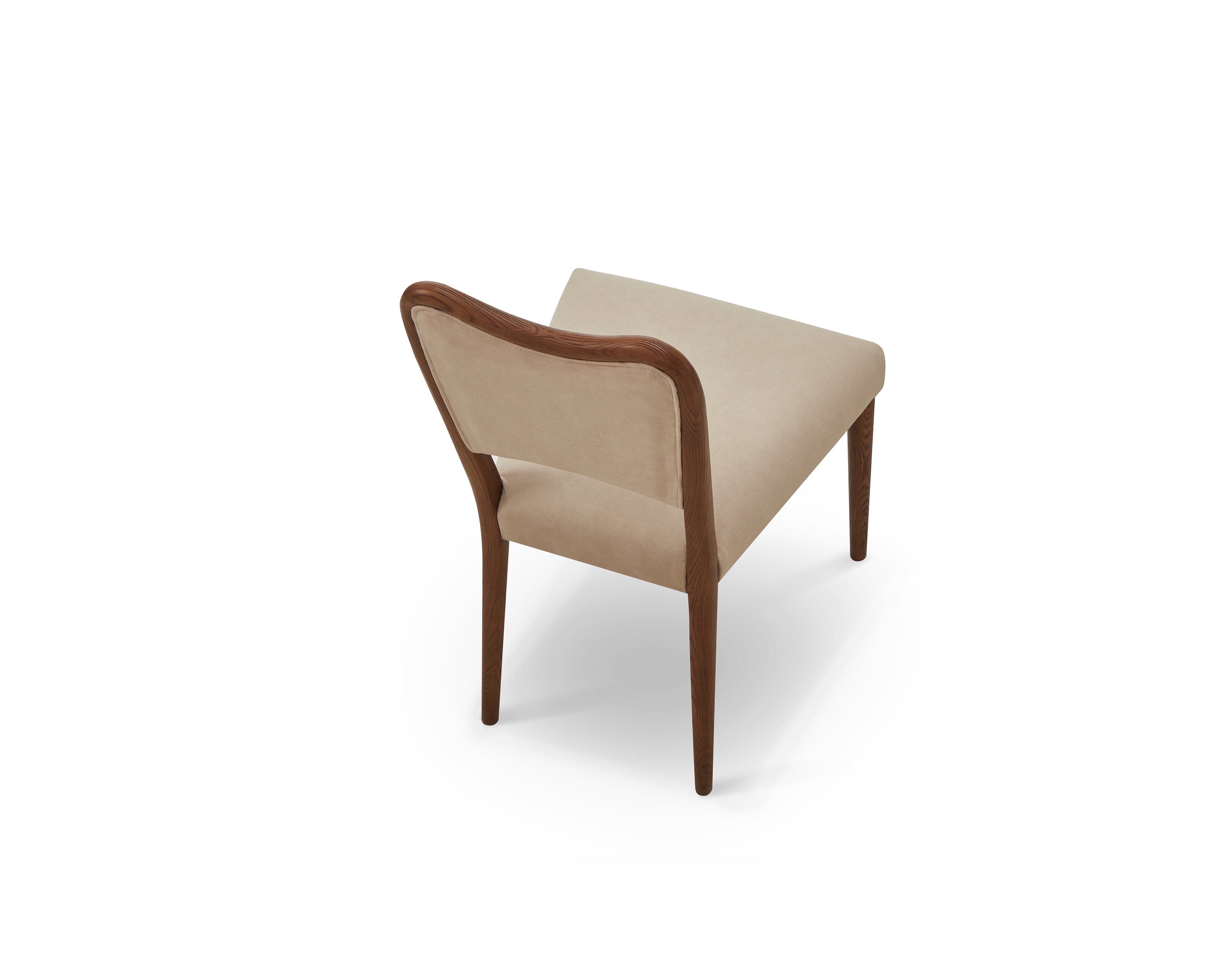 Adelaide Dining Chair - Hopper Desert & Brushed Brown Wood by Liang & Eimil