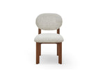 Orbit Dining Chair - Ripley Grav & Brushed Brown Wood by Liang & Eimil