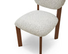 Orbit Dining Chair - Ripley Grav & Brushed Brown Wood by Liang & Eimil