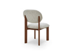 Orbit Dining Chair - Ripley Grav & Brushed Brown Wood by Liang & Eimil