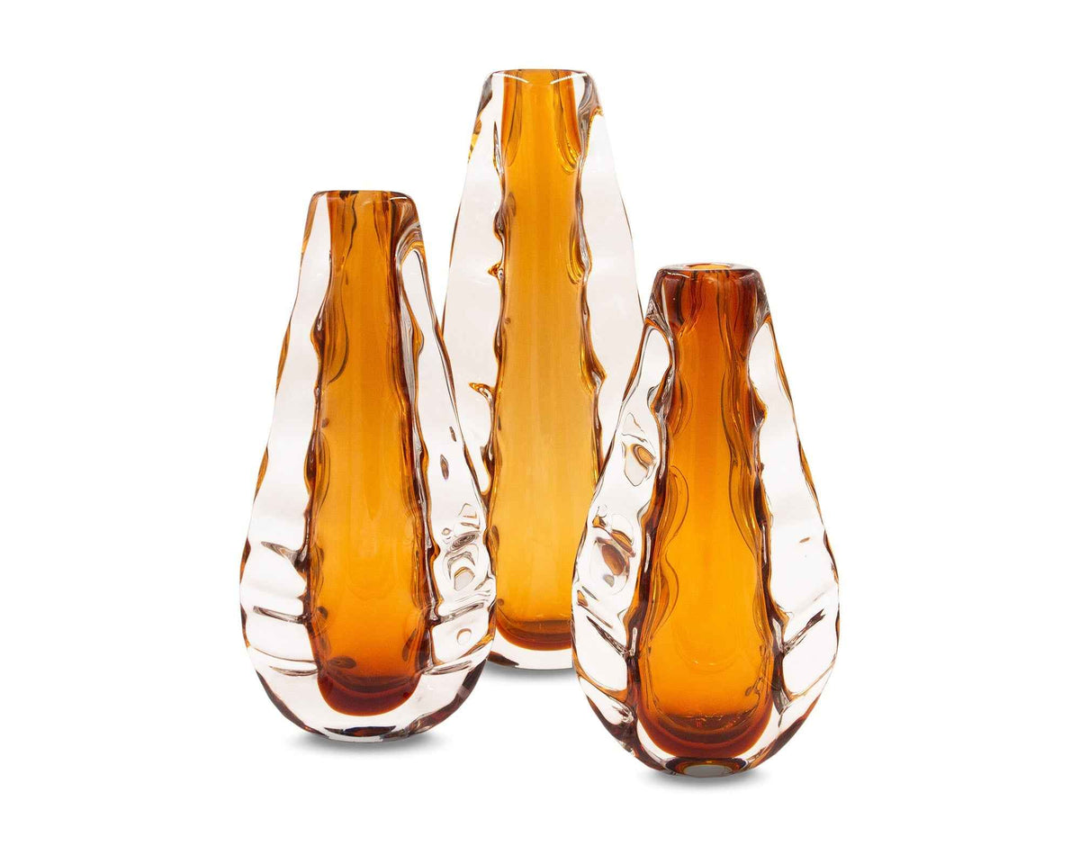 Astell Crystal Amber Vase - Small