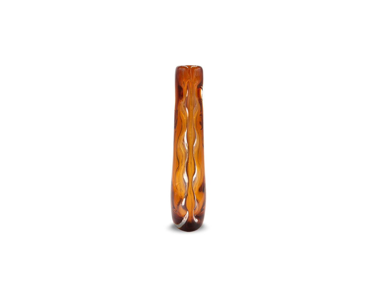 Astell Crystal Amber Vase  -  Small
