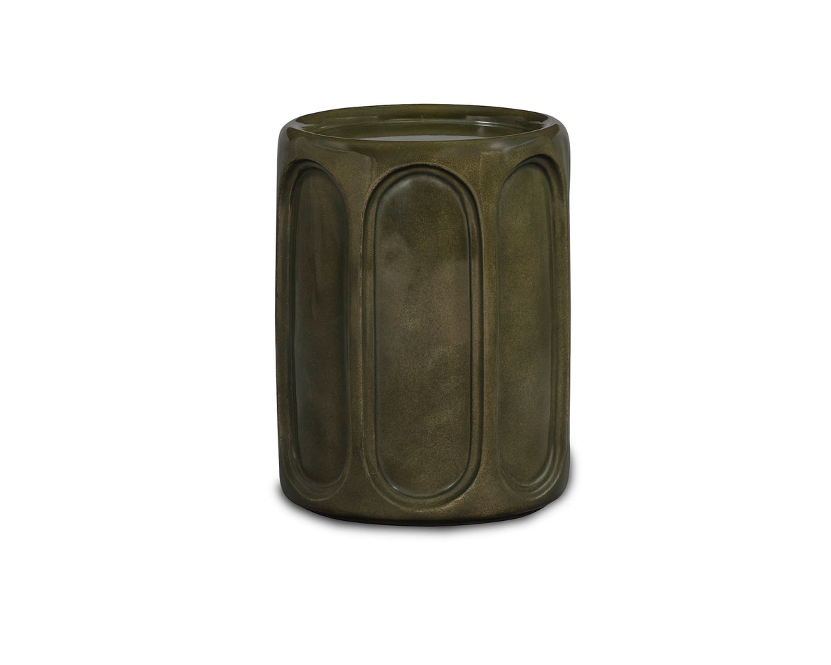 Oka Side Table  - Olive Glazed Liang & Eimil