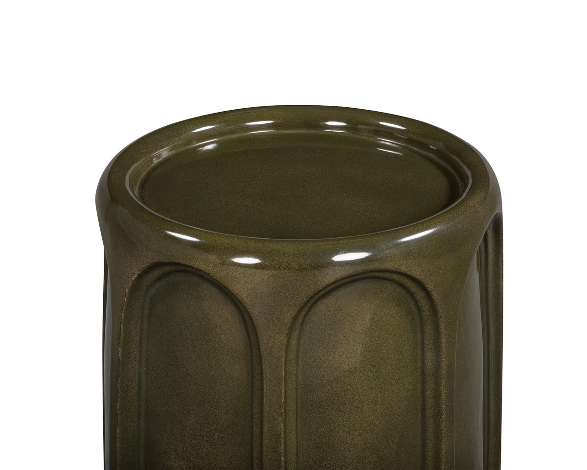Oka Side Table  - Olive Glazed Liang & Eimil
