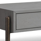Nella London Fog & Hammered Dark Bronze Console Table by Liang & Eimil